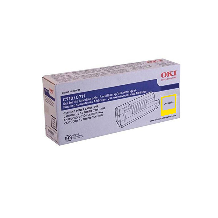 Toner Original Okidata 44318601 Amarelo p/ C711 | AcessoShop
