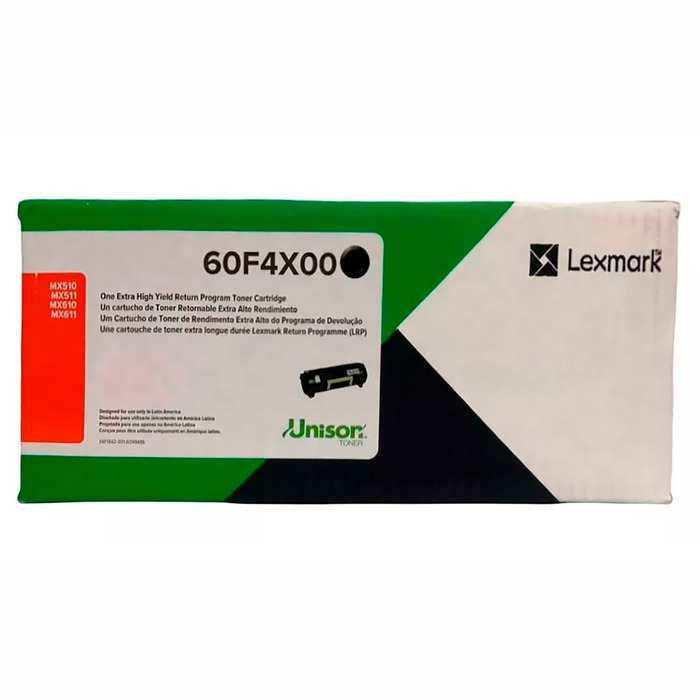 Toner Lexmark 60F4X00 60FBX00 | 604X Preto 