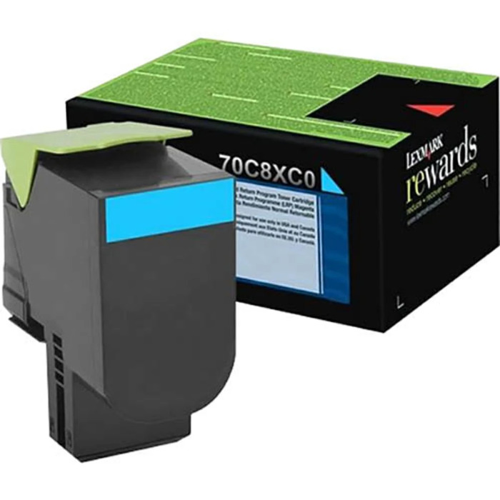 Toner Original Lexmark 70C8XC0 Ciano CS510
