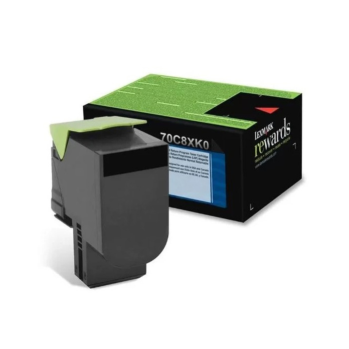 Toner Original Lexmark 70C8XK0 Preto CS510