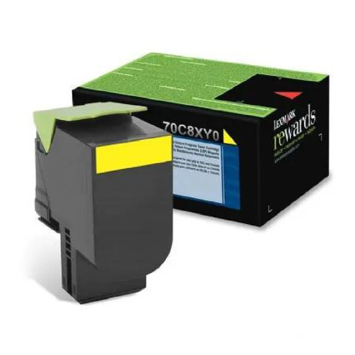 Toner Original Lexmark 70C8XY0 Amarelo CS510