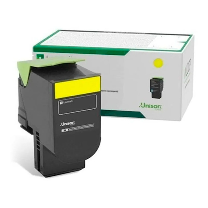 Toner Lexmark 80C8XY0 Amarelo Original CS310 CX410