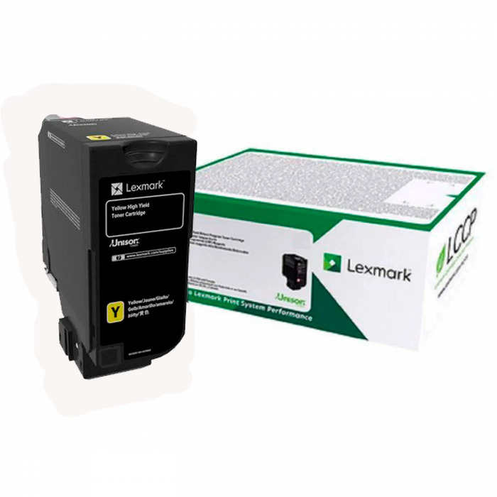Toner Lexmark 84C4HY0 Amarelo Original p/ CS921 CX922