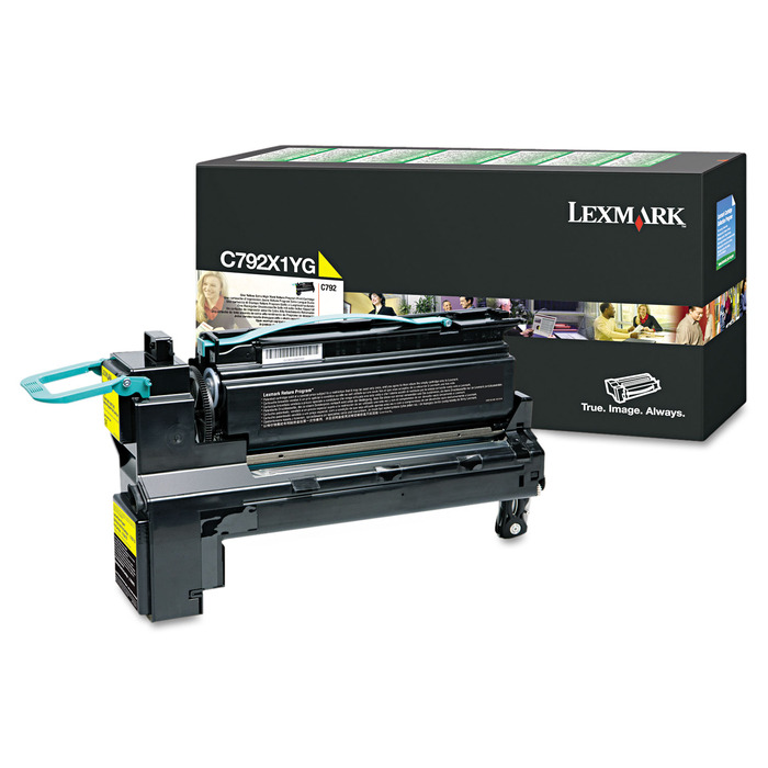 Toner Lexmark C792X1YG Amarelo Original C792 X792