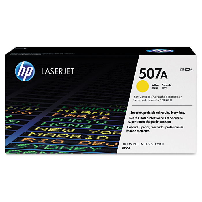 Toner CE402A 507A Amarelo Original p/ M551 | AcessoShop