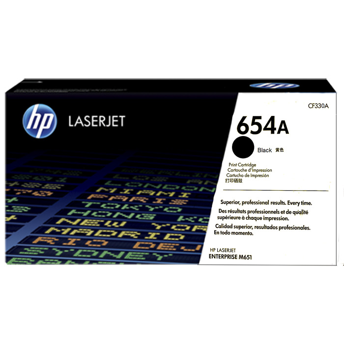 Toner CF330A HP 654A Preto Original para M651dn