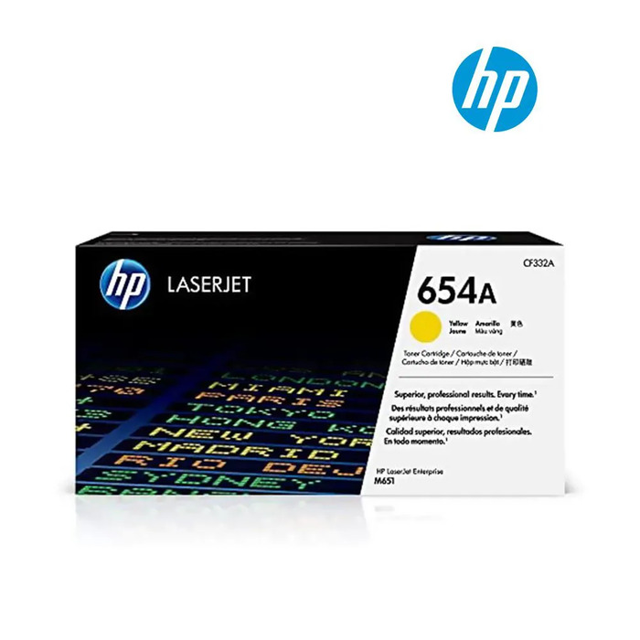 Toner CF332A HP 654A Amarelo Original para M651dn