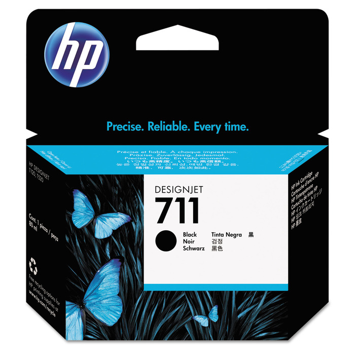 Cartucho HP CZ133A 711 Preto | DesignJet T120 T520 80ml
