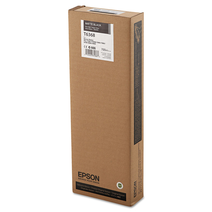 Cartucho Epson T636800 T6368 Matte Black | Original