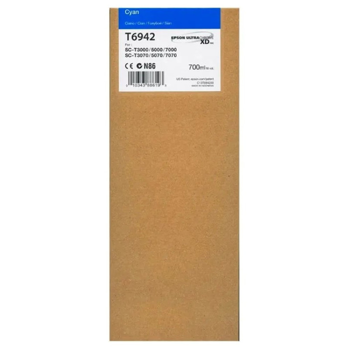 T694200 Epson Ciano UltraChrome XD 700ml SureColor