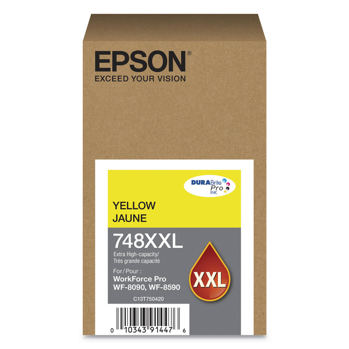 T748XXL420 Epson Amarelo XXL para WorkForce Pro WF-8090