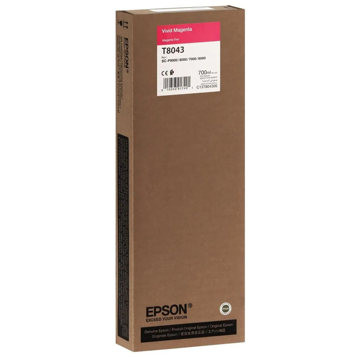 Cartucho Epson T804300 T8043 Magenta | Original