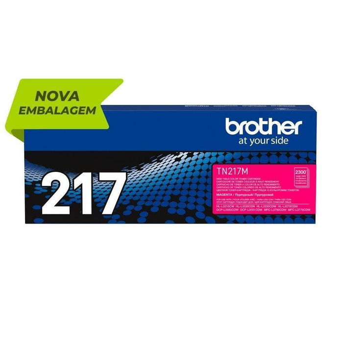 Toner Brother TN-217M Original Magenta para HL, DCP e MFC