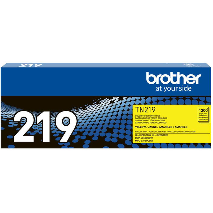 Toner Brother TN-219Y Amarelo Original | HL-L3240, DCP-L3560, MFC-L3760