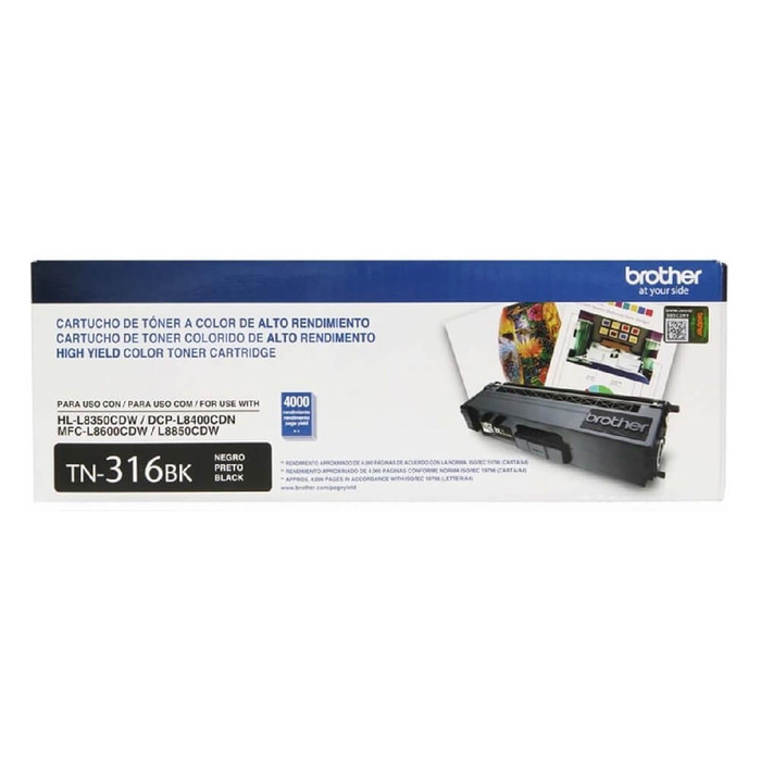 Toner Brother TN-316BK | Preto Original HL-L8350CDW