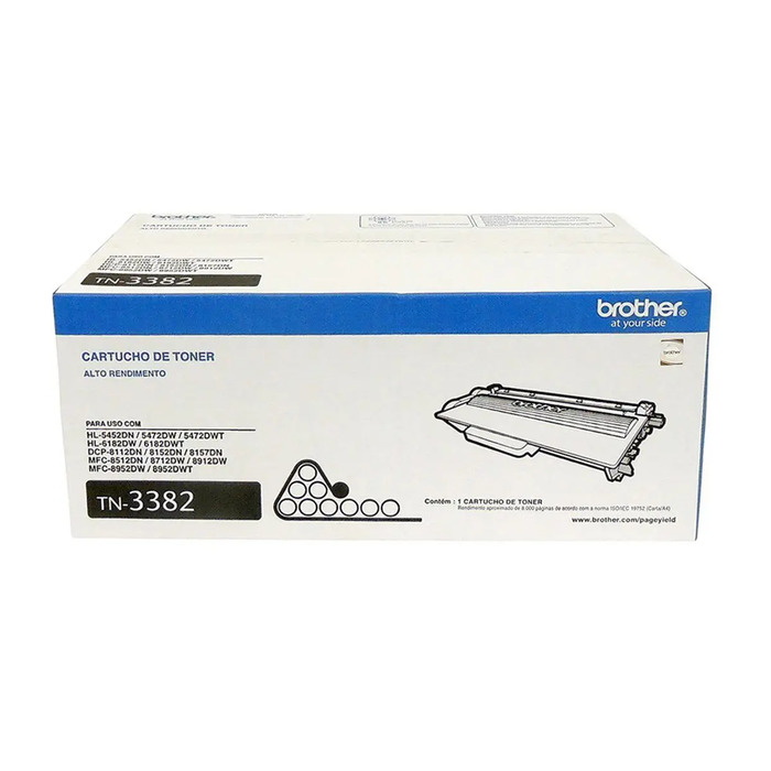 Toner Brother TN-3382 | Preto Original HL-5452DN