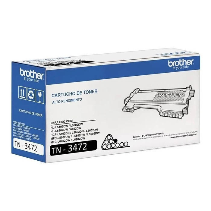 Toner Brother TN-3472 Original para HL e MFC | AcessoShop