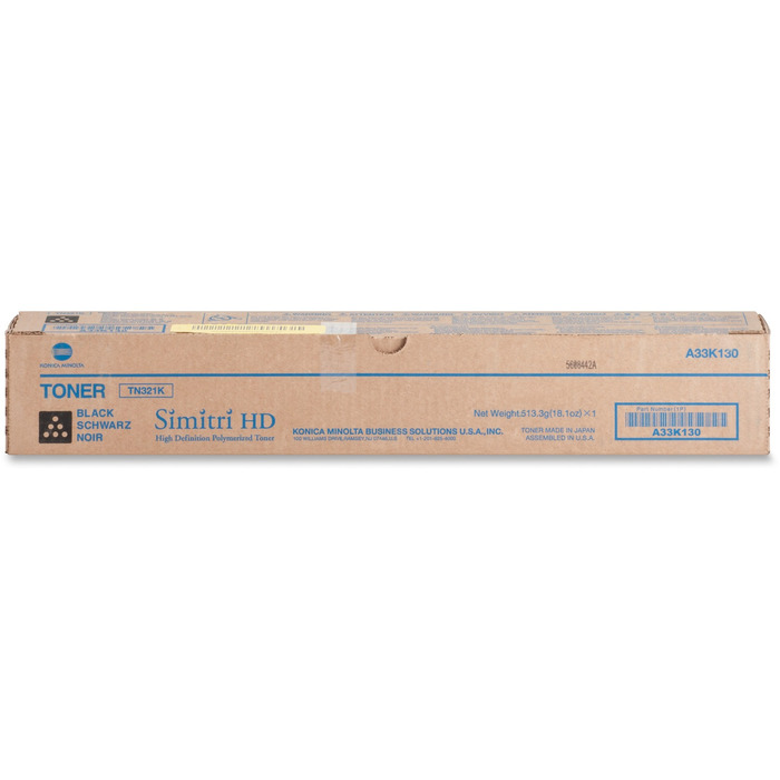 Toner Konica Minolta TN321K | Preto Original Bizhub C224