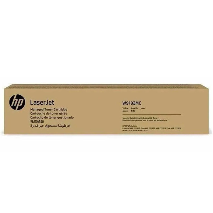 Toner Amarelo W9192MC Original p/ HP E77822 | AcessoShop