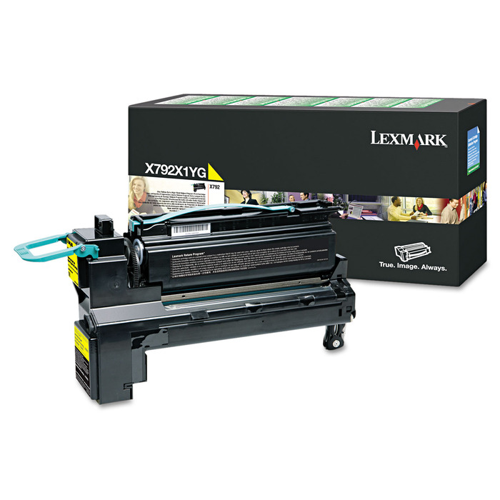 Toner Lexmark X792X1YG Amarelo Original p/ X792de X792dte